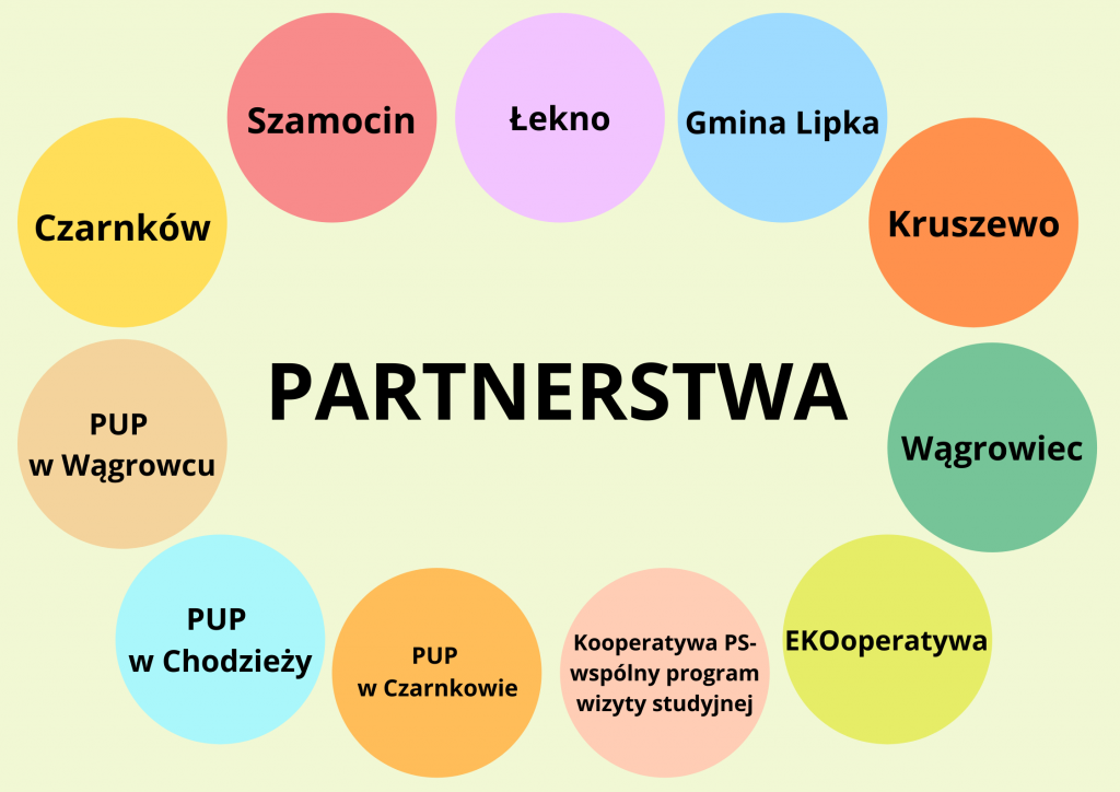 Schemat przedstawiający wszystkich partnerów